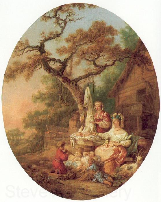 Prince, Jean-Baptiste le A Scene from Russian Life France oil painting art